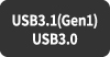 USB3.1（Gen1)USB3.0